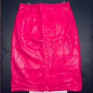 Vintage 100% Leather Skirt